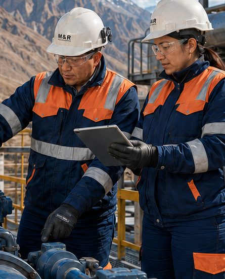 Equipo técnico de M&R Apucallanca en campo
